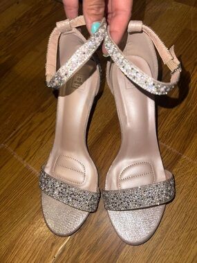 Gabby2 Blush Ankle-Strap Heeled Sandal